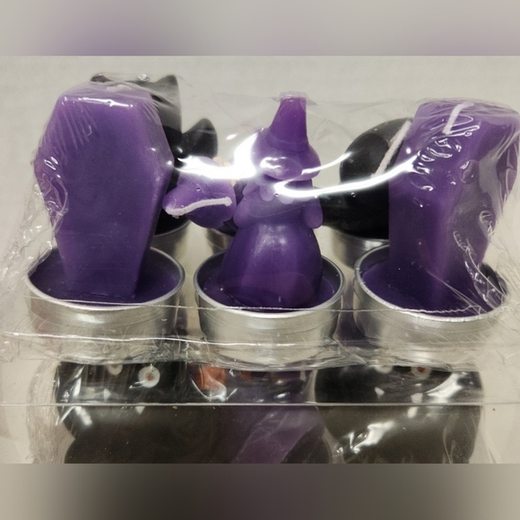 Halloween Pumpkins Black Cats Tea Light Candles - Picture 6 of 6
